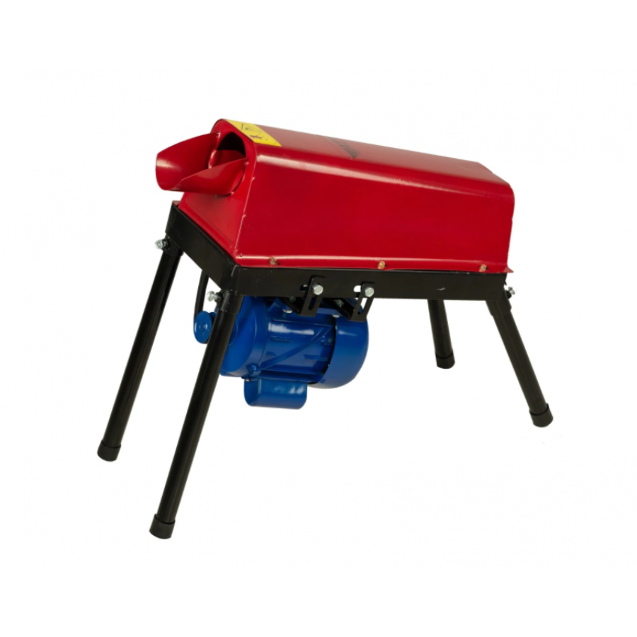 Moara Electrica Pentru Desfacut Porumb, Capacitate 240 Kg/h, Putere Motor 1.5 Kw, 3000 Rpm, Transmisie Pe Curea, 220-300v, Rosu