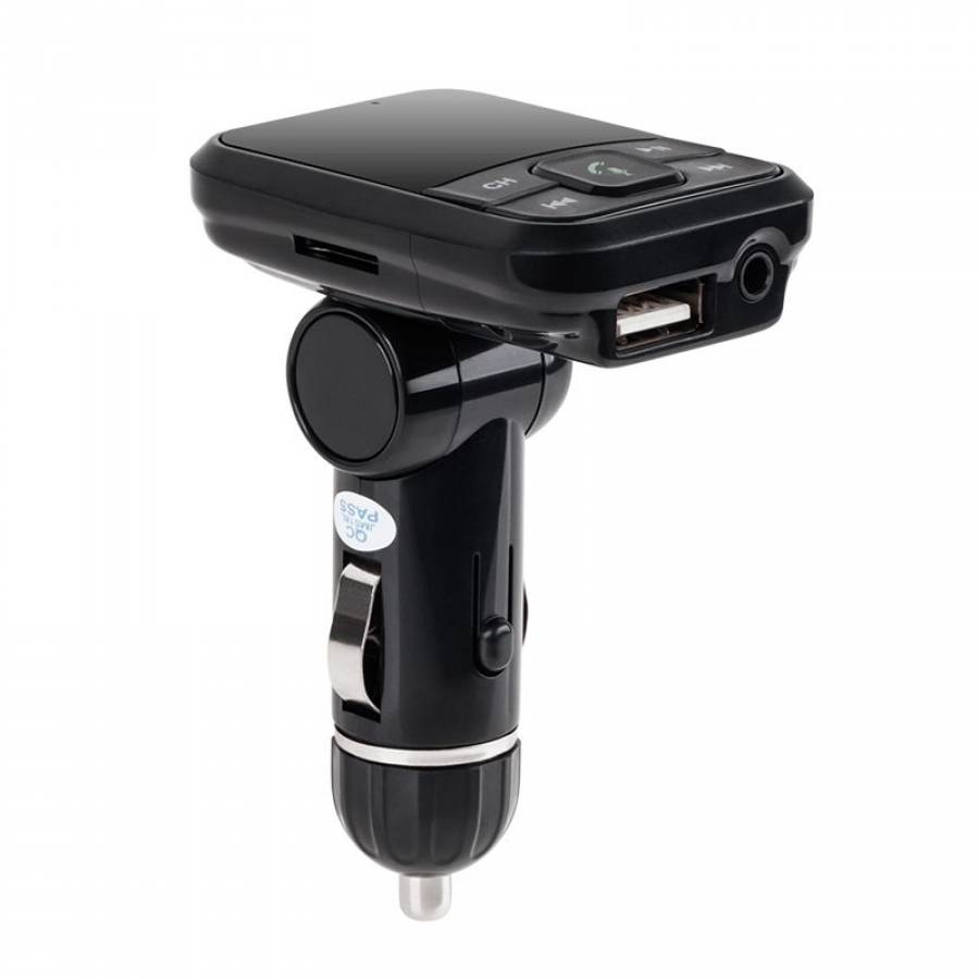 Modulator Digital Fm Fara Fir Bluetooth De Inalta Performanta, Suporta Usb , Card Audio Player, Radio Fm Stereo, Aux 3,5 Mm, Apeluri Handsfree , Negru