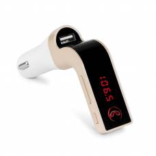 Modulator Fm Auto Klausstech, Display Digital, Conectivitate Bluetooth, Functie Handsfree, Port Usb, Aux In, Slot Sd Card, Design Ergonomic, Crem