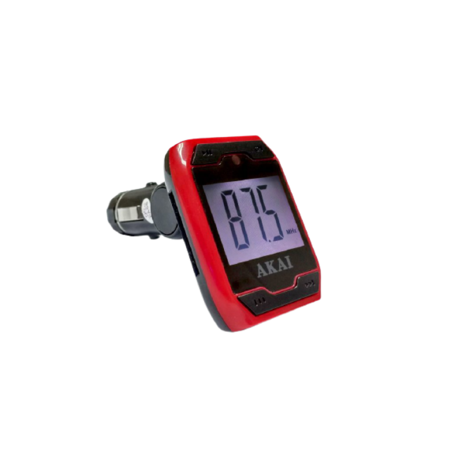 Modulator Fm, Mp3, Usb, Sd Card, Aux-in 3.5mm, Display Led, Frecventa 87.5 - 108.0 Mhz, Negru / Rosu