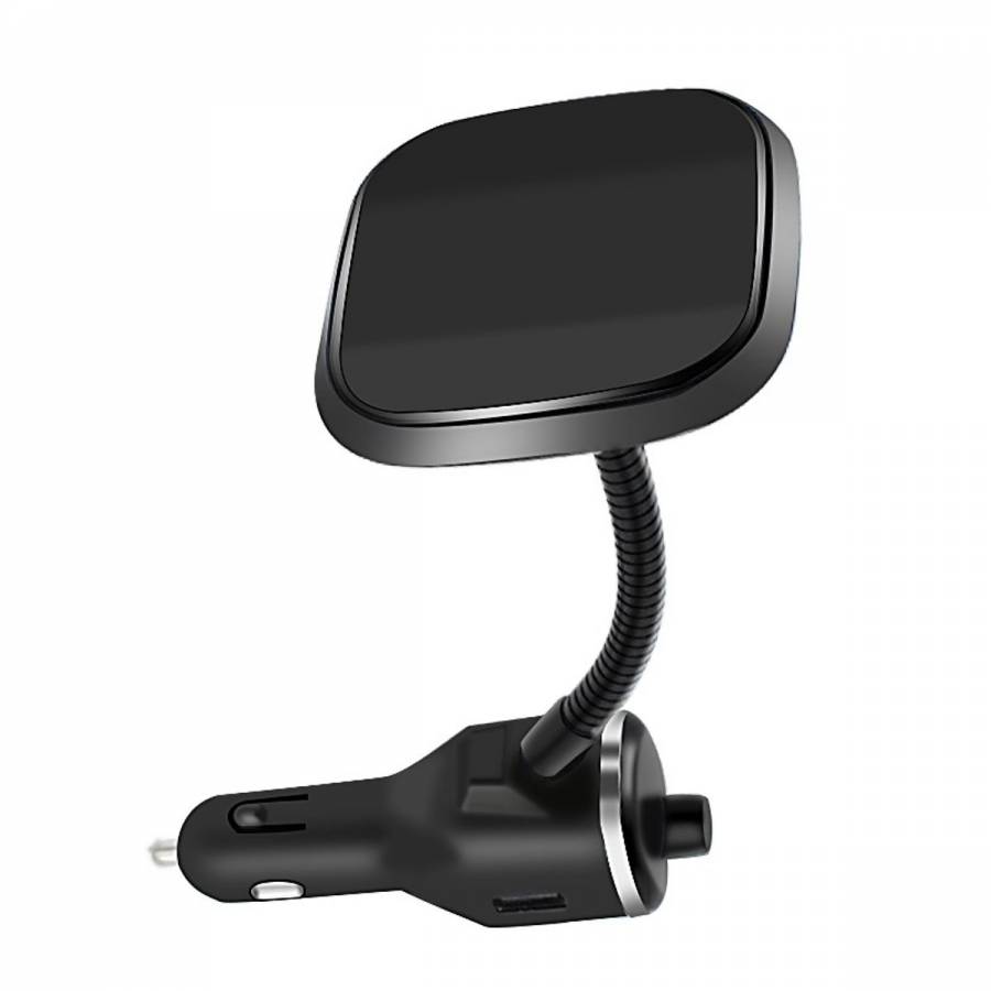 Modulator Fm Wireless Pentru Masina Klausstech, Functie Incarcare Wirelss, Car-kit, Functie Hands-free, Bluetooth,  Mp3, Design Modern, Negru