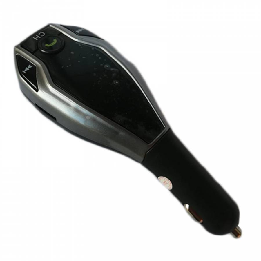 Modulator KlaussTech Auto Fm X7, 2 X Usb, Suport Card Tf, Argintiu