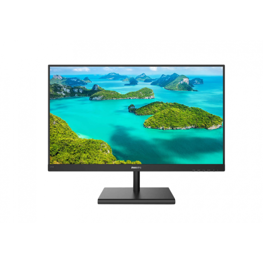 Monitor Lcd Ips Philips, Rezolutie 2560 X 1440 Qhd, Diagonala De 23,8” / 60,5 Cm, E Line, W-led, 75 Hz, Antireflex, Mega Infinity Dcr, Negru