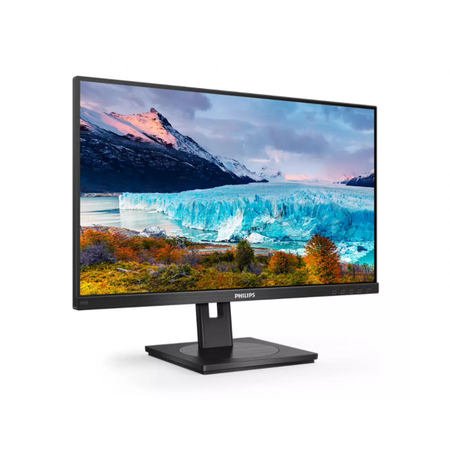 Monitor Lcd S Line Philips Full Hd 1920 X 1080 La 75 Hz, Diagonala De 23,8” / (60,5 Cm), Sincronizare, Sistem Ips, Sistem W-led, Vga / Dvi-d / Displayport / Hdmi, Negru