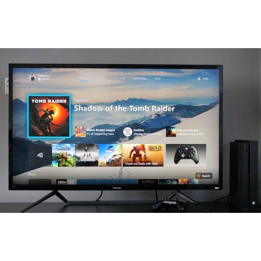 Monitor Philips 4k Hdr Iluminare Ambiglow, Momentum, 3840 X 2160 4k Uhd, Diagonala 31,5”/80 Cm,  Film B-led+qd, Multiview, Telecomanda, Software De Control, Negru