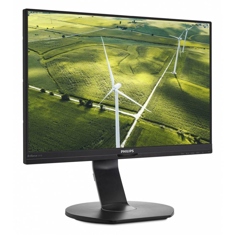Monitor Philips Ips Lcd Cu Super-eficienta Energetica Full Hd, 1920 X 1080, Diagonala De 23.8 Inch / 60.5 Cm, Antireflex, 60 Hz, Easyread, Srgb, Control Smart, Vesa 100x100, Negru