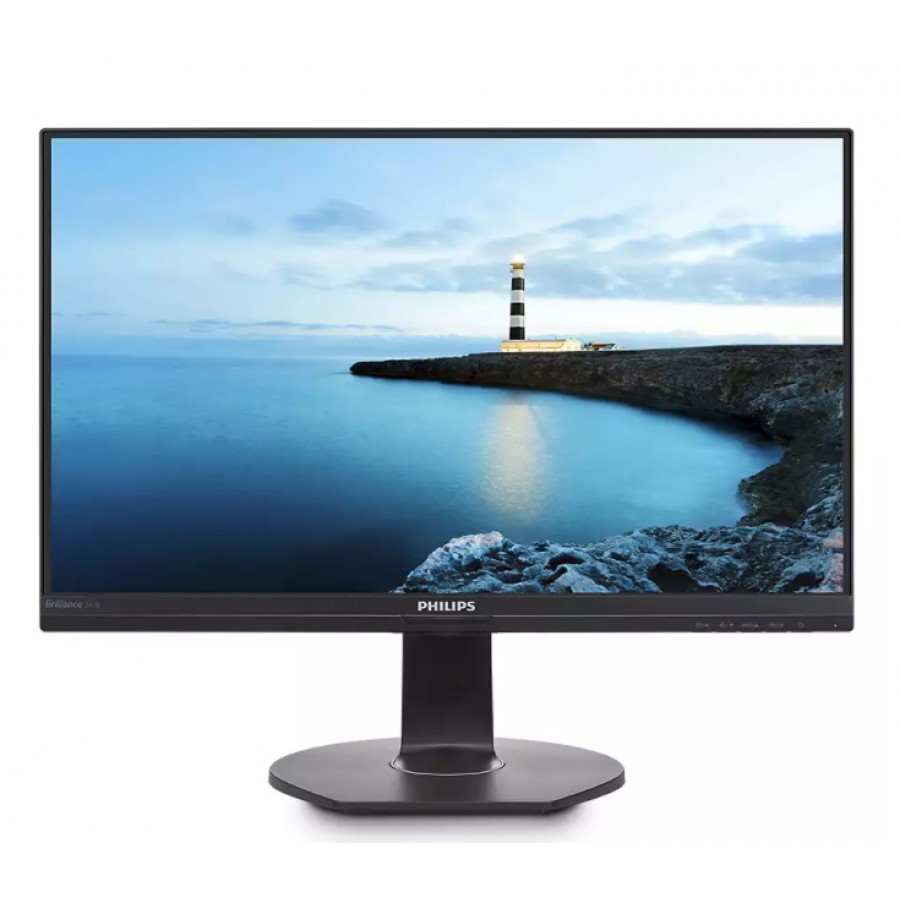 Monitor Philips Lcd Fhd Cu Statie De Andocare Usb-c, B Line, 1920 X 1080 La 75 Hz, Diagonala 24, Smartimage, Vga/hdmi/displayport/usb-c, Smartcontrol, Negru
