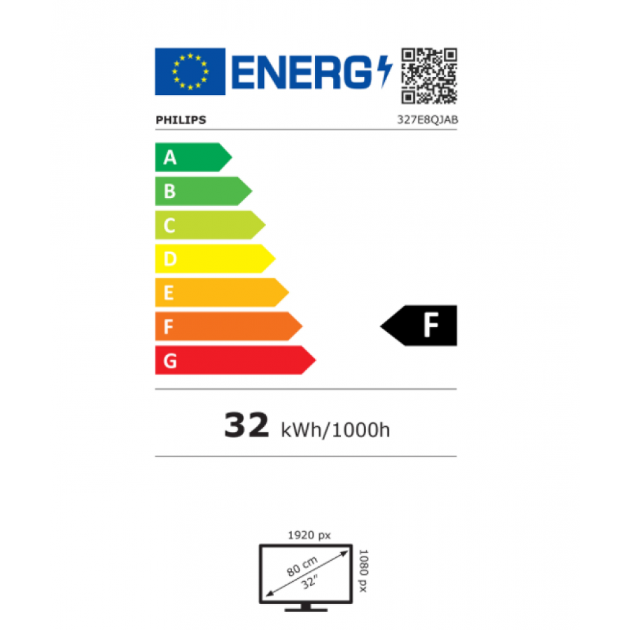 Monitor Philips Lcd Full Hd Tehnologie E Line, Rezolutie 1920 X 1080 Fullhd, Diagonala 32 / 80 Cm, Tehnologie Ips, Amd Freesync™, Joc Smartimage, Vesa 75x75 Mm, Negru