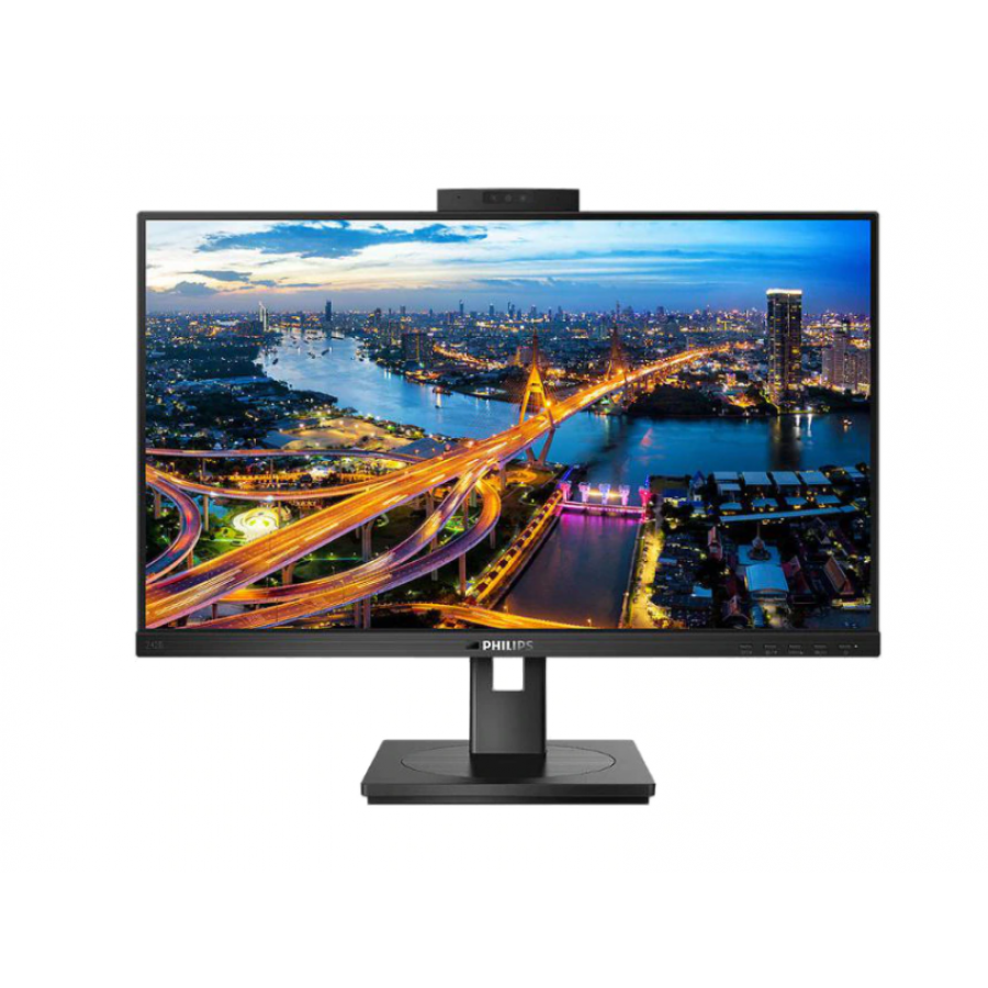 Monitor Philips Lcd Ips Cu Camera Web Windows Hello Full Hd 1920 X 1080, B Line, Diagonala De 23,8” / 60,5 Cm, Antireflex, Rata Refresh 75 Hz, Lowblue, Negru