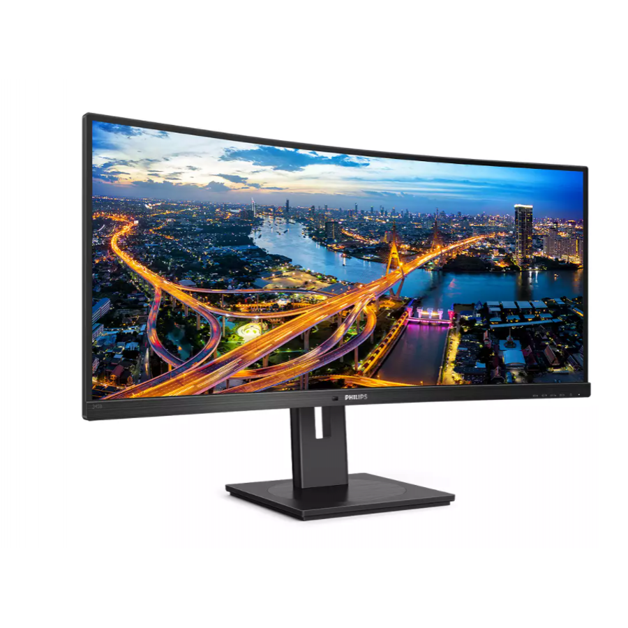 Monitor Philips Ultrawide Curbat Cu Tehnologie B Line, 3440 X 1440 Wqhd, 34 (86,36 Cm), 21:9, Antireflex, Sistem Wled, 300 Cd/m2, Smartimage, Srgb, Mod Low Blue, Negru