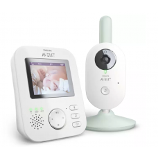Monitor Philips Video/audio Digital Pentru Copii, Ecran Color De 2.7 Inch, Functie Talkback, Cantece Leagan, 2,4 Ghz, Control Luminozitate, Mod Eco, Alb