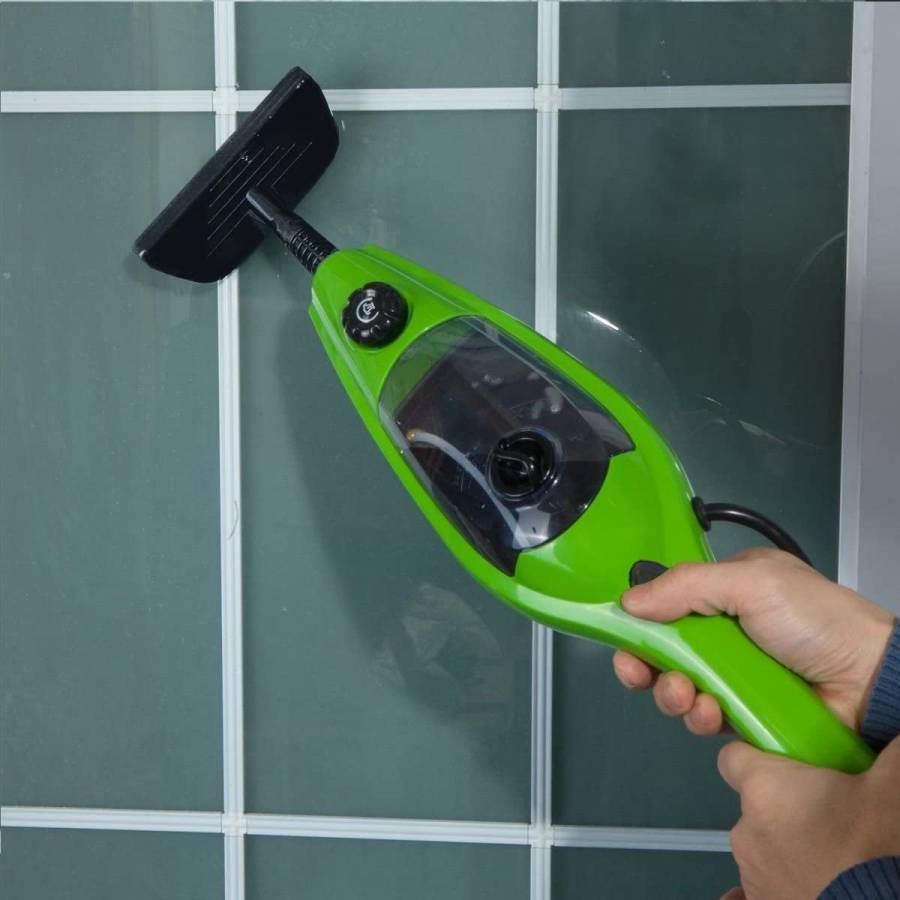 Mop Electric Cu Aburi Multifunctional Klausstech, 1300 W, Maner Reglabil, Presiune Abur 1,9 Bar, Caapcitate Rezervor 360 Ml, Accesorii Incluse, Ideal Pentru Curatat Si Dezinfectat, Design Modern