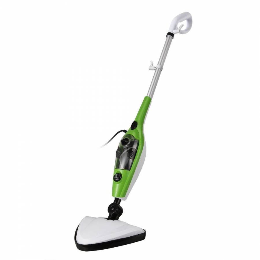 Mop KlaussTech Cu Aburi 10 In 1, Pentru Curatat Si Dezinfectat, Verde, 1300 W