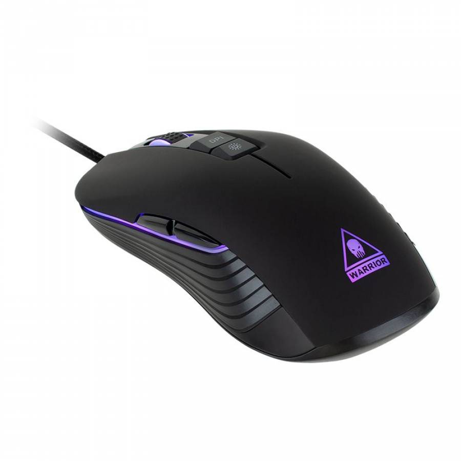 Mouse De Gaming Cu Rezolutie 800/1600/2400/3600/5000 Dpi ,lumini Rgb, Tip Senzor Optic, Accelerare 50g, 10 Butoane, Cauciuc Abs, 5 Moduri Dpi , Negru