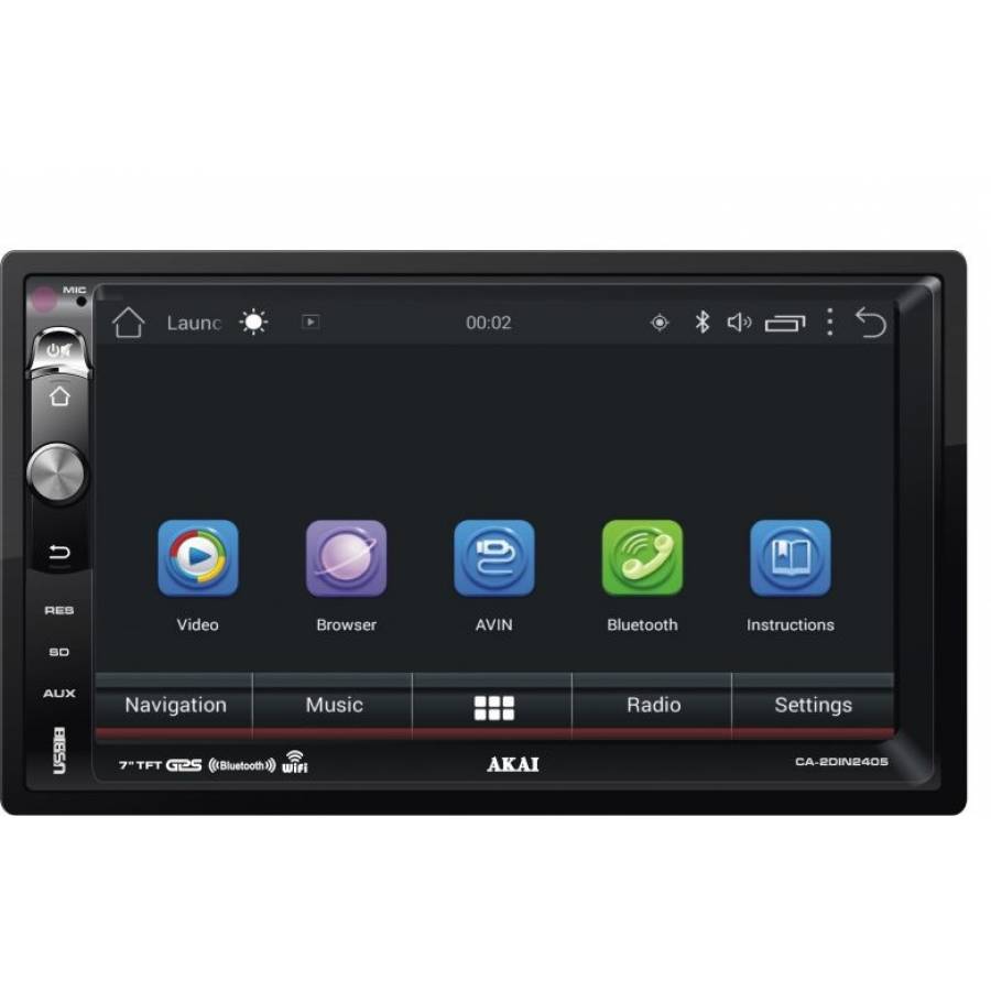 Multi-media Player 2-din, Ecran 7 Inch, Android 5.0, Usb, Sd Card, Bluetooth, Aux, Gps, Telecomanda, 4x25w, Negru