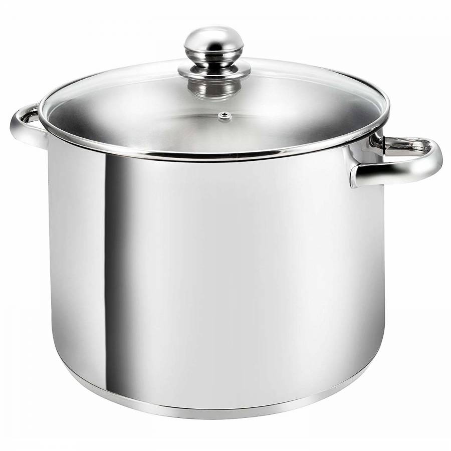 Oala Inox Cu Capac Yena Grunberg 22cm, 6.5l