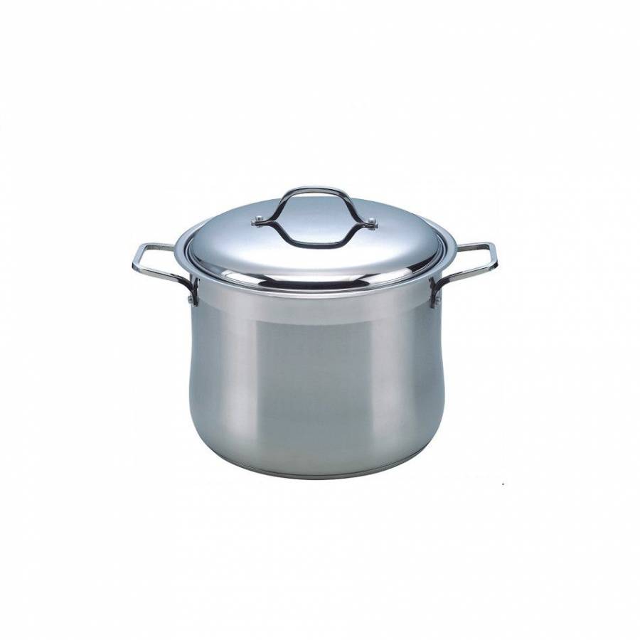 Oala Profesionala Din Inox Cu Capac, 16l, Grunberg  , Alba