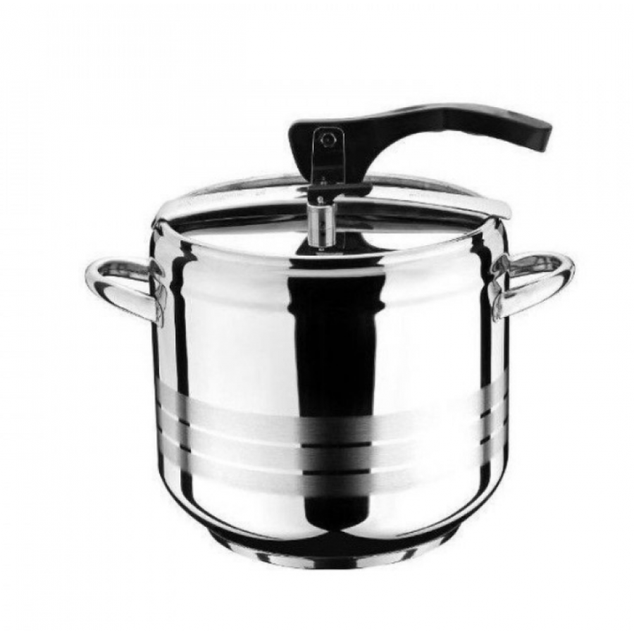 Oala Sub Presiune, Inox, Capacitate 5l, Incalzire Rapida, Mentinerea Caldurii, 3 Straturi, Manere Ergonomice, Argintiu