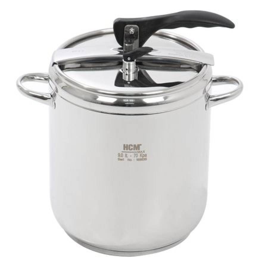 Oala Sub Presiune KlaussTech, Material Inox , Capacitate 9 L, Design Modern, Culoare Argintiu