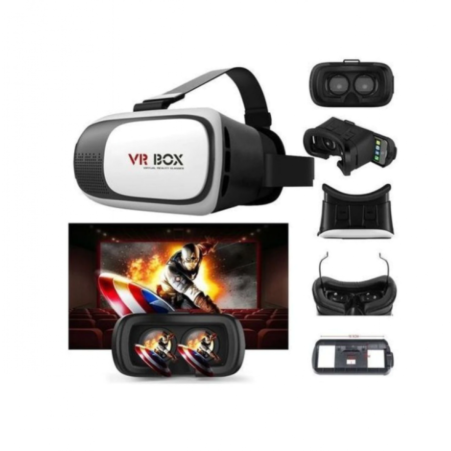 Ochelari Vr Profesionali, 85º ~ 95º, Compatibil Cu Android / Ios, Display Lcd, Material Abs Si Policarbonat, Culoare Alb / Negru