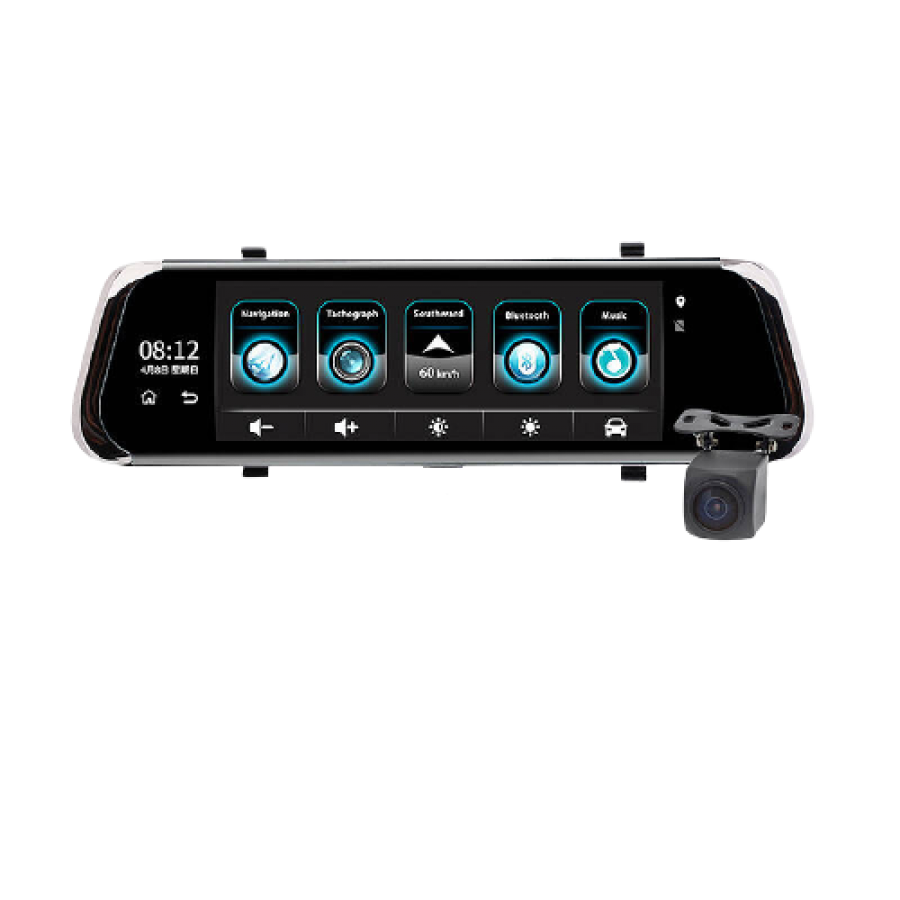 Oglinda Auto Cu Camera, Video Hd, Poze, Inregistrare Video, G-senzor, Usor De Instalat, Negru