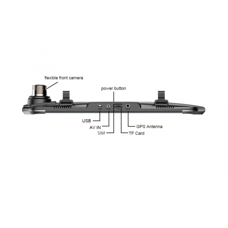 Oglinda Auto Cu Camera, Video Hd, Poze, Inregistrare Video, G-senzor, Usor De Instalat, Negru