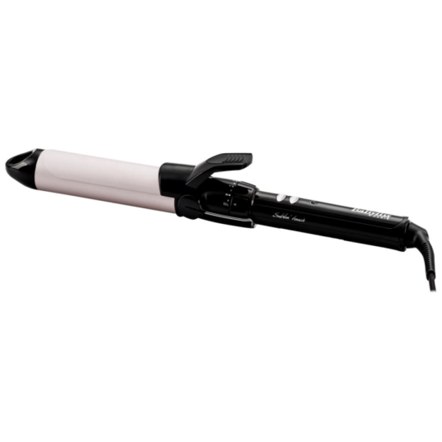 Ondulator Babyliss Sublim Touch Pro Large, Varf Ventilat, Buton Pornire / Oprire, Diametru De 32 Mm, Indicator Luminos De Functionare, Invelis Fin Si Rezistent, Alb/negru