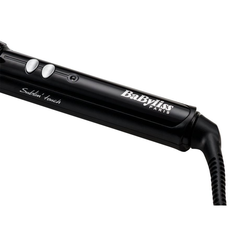 Ondulator Babyliss Sublim Touch Pro Large, Varf Ventilat, Buton Pornire / Oprire, Diametru De 32 Mm, Indicator Luminos De Functionare, Invelis Fin Si Rezistent, Alb/negru