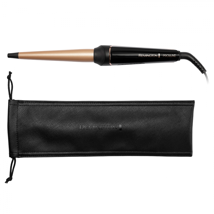 Ondulator Conic Remington Proluxe Midnight , Ecran Digital Incorporat , Tehnologie Optiheat , Setare Pro+ , Functie De Blocare A Temperaturii , Manusa Termorezistenta , Negru