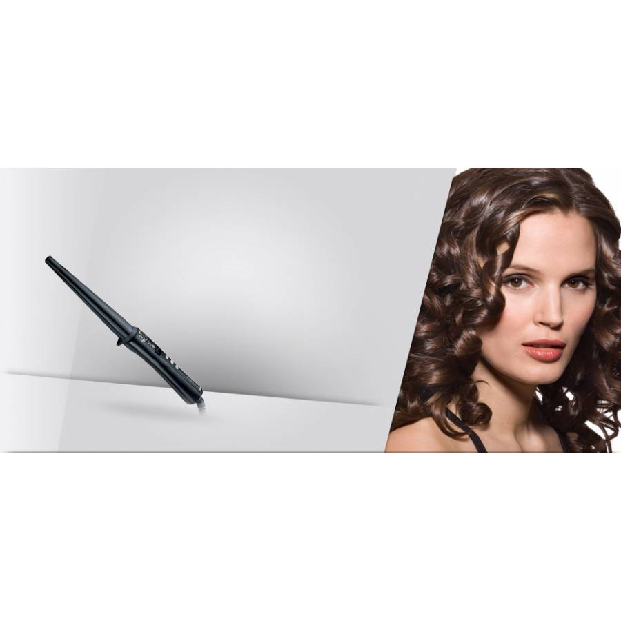 Ondulator Electric Remington Pearl , Display Lcd Digital , Afisaj Temperatura Intre 130 ºc-210 ºc , Invelis Ceramic , Forma Conica , Inchidere Automata , Varf Rece , Voltaj Universal , Negru