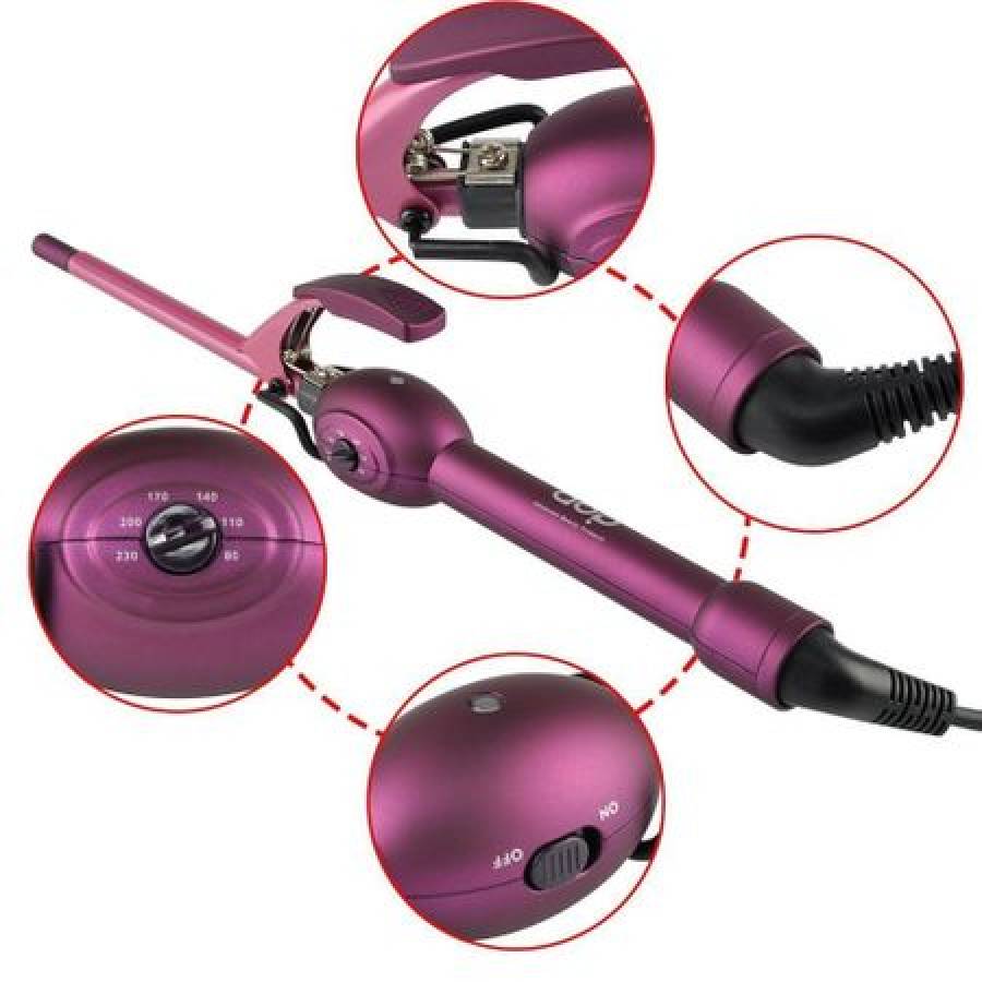 Ondulator Profesional Pentru Par , Putere 65 W , Temperatura De La 80° - 230 ° C, Usor Si Comod De Utilizat , Tensiune 110-240v , Frecventa 50 / 60hz , Roz