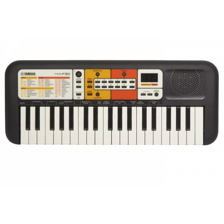 Orga Electronica Yamaha Pentru Copii,37 De Clape, Jack Trs 3.5 Mm, Functionare Si Pe Baterii,  120 De Sunete, Arranger 114 , 1 Difuzor, Alb/negru