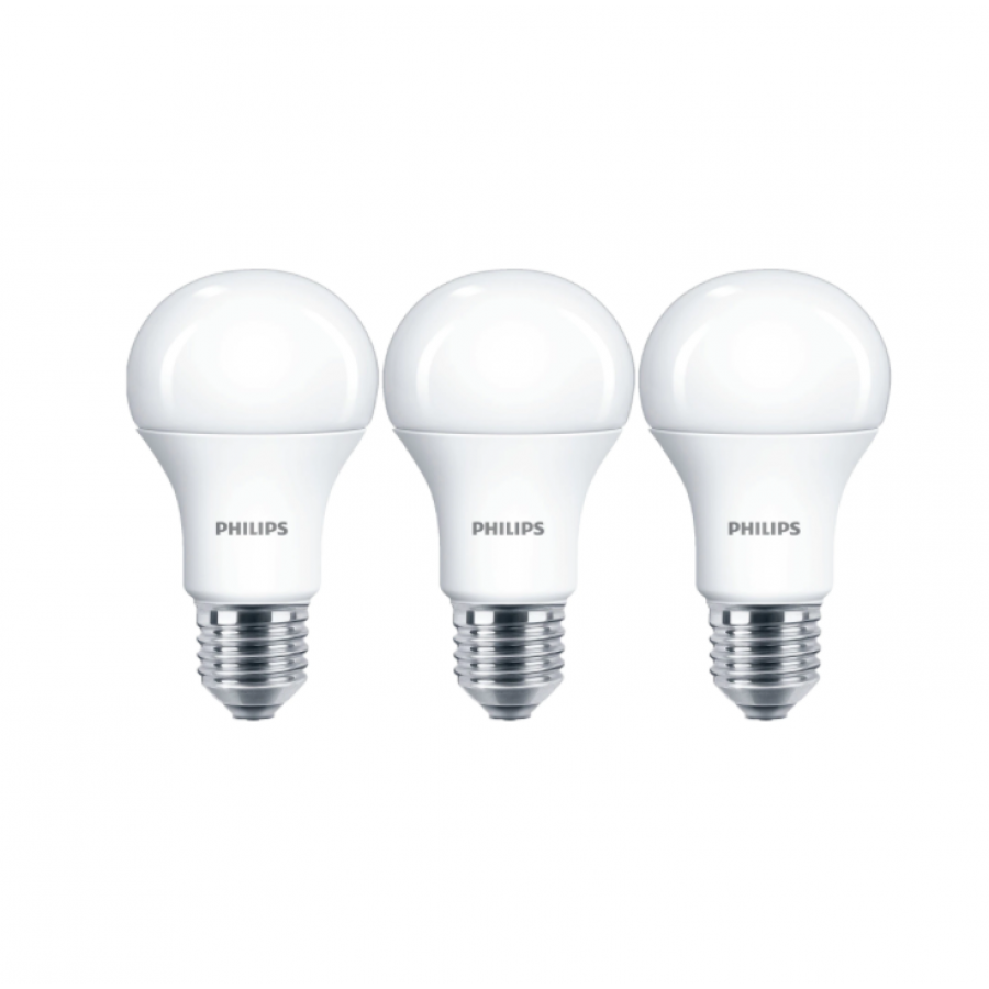 Pachet De 6 Becuri Philips Led, Lumina Alb Cald, Putere 11w (65w), Temperatura 2700 K, 1055 Lm, 15000 Ore, 220-240  V, 95 Ma, 50-60 Hz, Alb