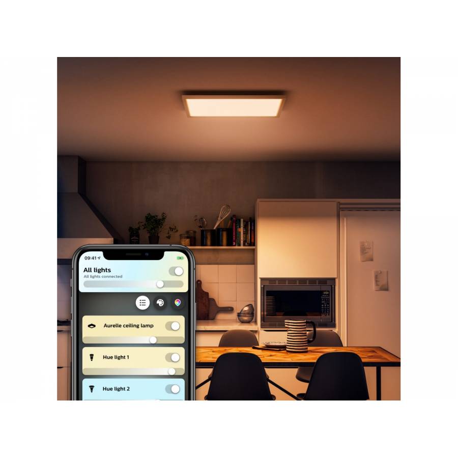 Panou Led Luminos Philips Cu Tehnologie Bluetooth, Contemporan, Material Aluminiu, 4200 Lm, 25000 Ore, 220 - 240 V, 46.5 W, Culoare Alb