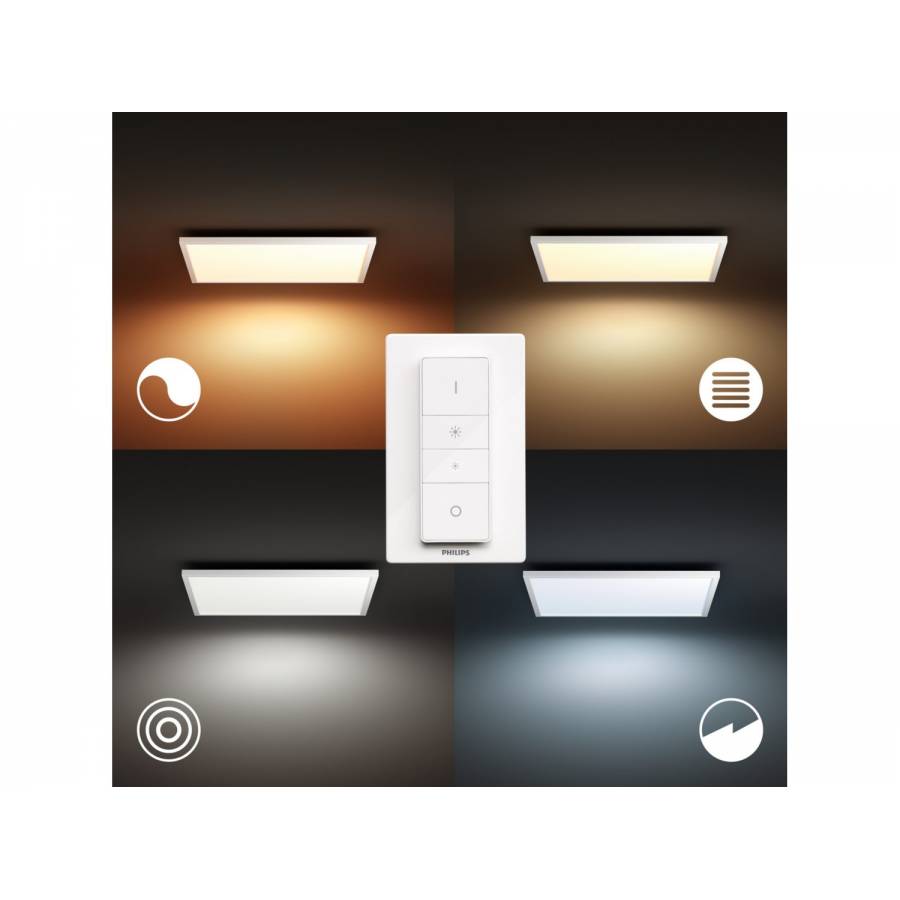 Panou Led Luminos Philips Cu Tehnologie Bluetooth, Contemporan, Material Aluminiu, 4200 Lm, 25000 Ore, 220 - 240 V, 46.5 W, Culoare Alb