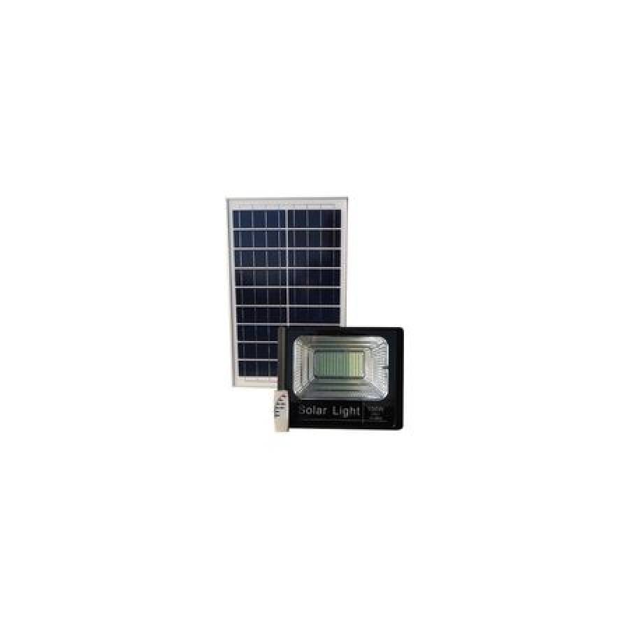 Panou Solar Si Proiector Led, Cu Telecomanda, Putere 100 W, Klausstech