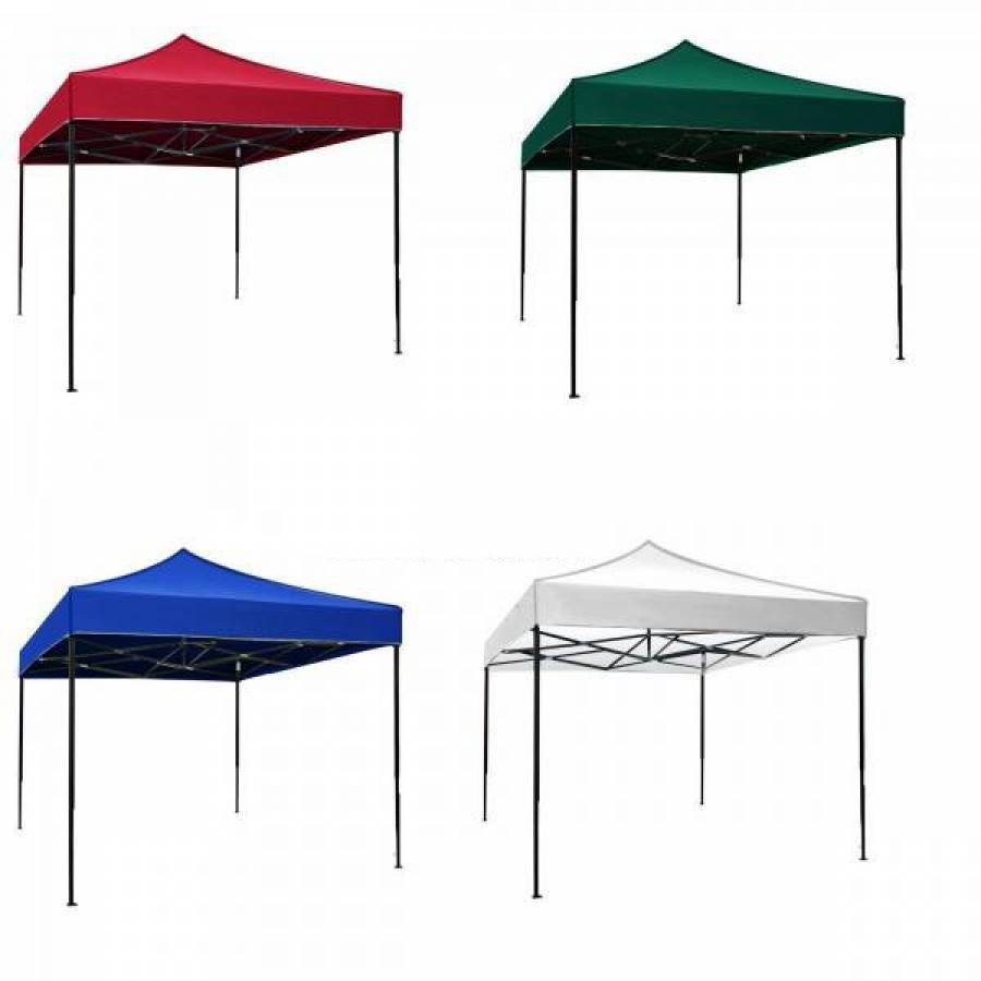 Pavilion  Pliabil KlaussTech, Culoare Rosu, Dimensiuni  3x3m, Cadru Metalic