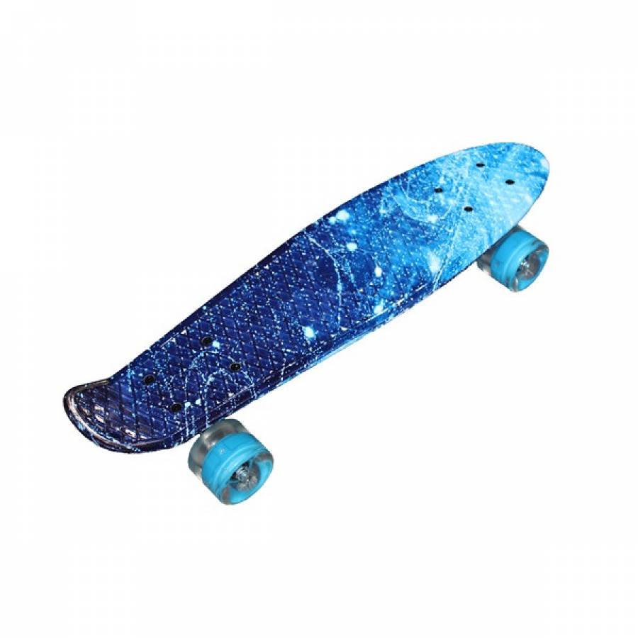 Penny Board Cu Lumini, Albastru