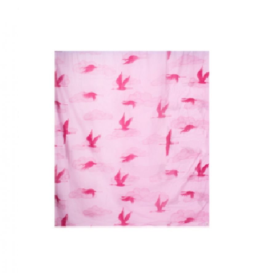 Perdea De Baie Klausstech, Panzata, 1 Piesa, 180 X 200 Cm, Imprimeu, Design Modern, Usor De Instalat, Impermeabila, Roz