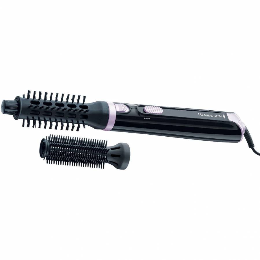 Perie De Par Electrica Remington Airstyler Style & Curl  , Putere 400 W , 2 Accesorii Incluse , 2 Trepte De Viteza/temperatura , Buton Eliberare Bucla , Cablu Rasucibil  De 1.8 M , Negru