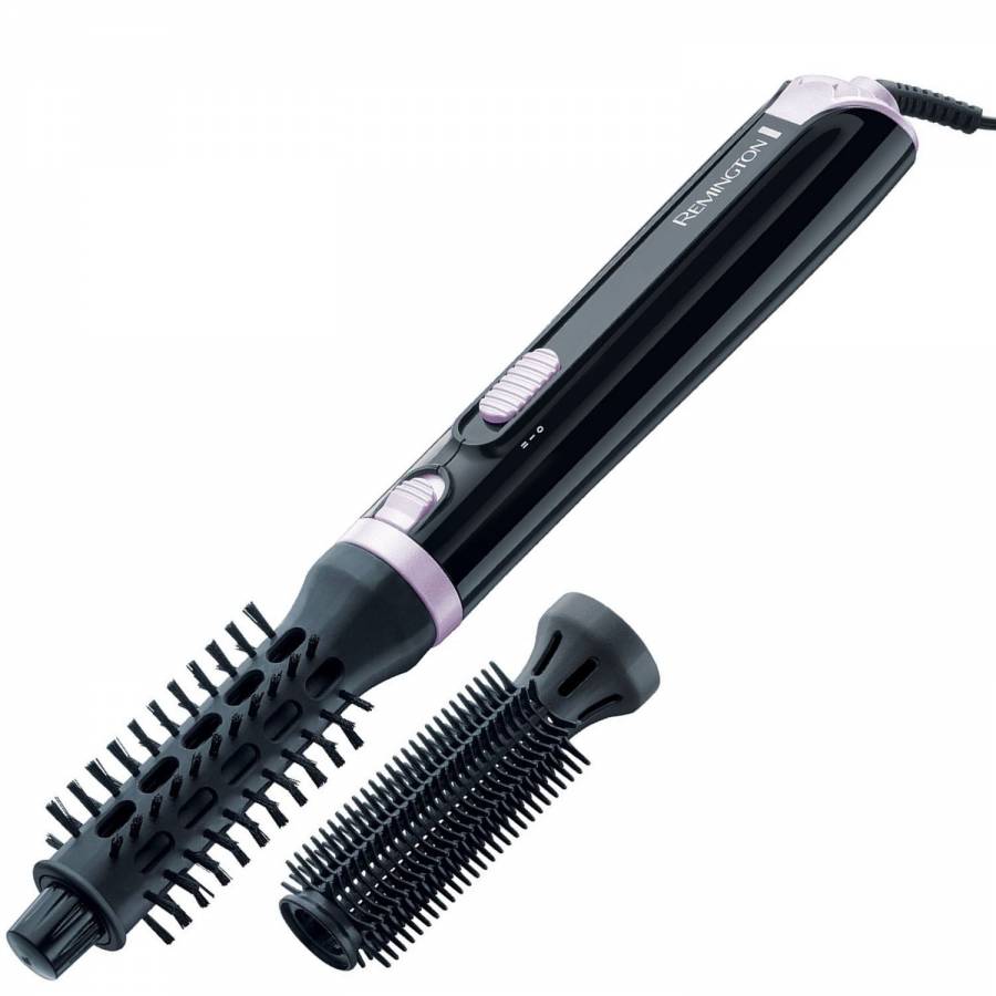 Perie De Par Electrica Remington Airstyler Style & Curl  , Putere 400 W , 2 Accesorii Incluse , 2 Trepte De Viteza/temperatura , Buton Eliberare Bucla , Cablu Rasucibil  De 1.8 M , Negru