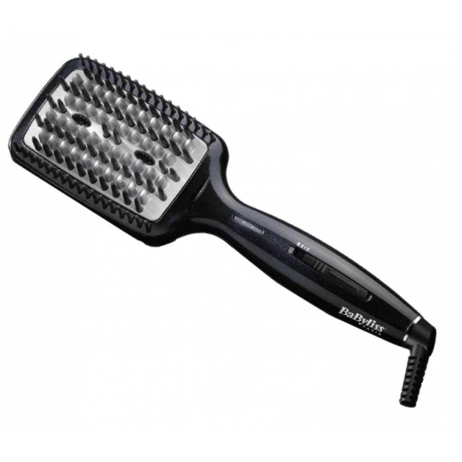 Perie Electrica De Par, Temperatura 60 °c/180 °c/200 °c, Led, Ionizare, Jet De Aer, Cablu 1.95 M, Invelis Ceramic, Culoare Negru