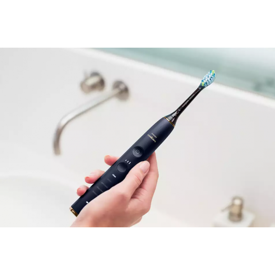 Periuta Electrica De Dinti Philips Sonica, Compatibilitate Aplicatie, 5 Moduri Si 3 Intensitati, Compatibilitate Androi/ios, Iluminare, 62.000 Miscari/minut, Negru