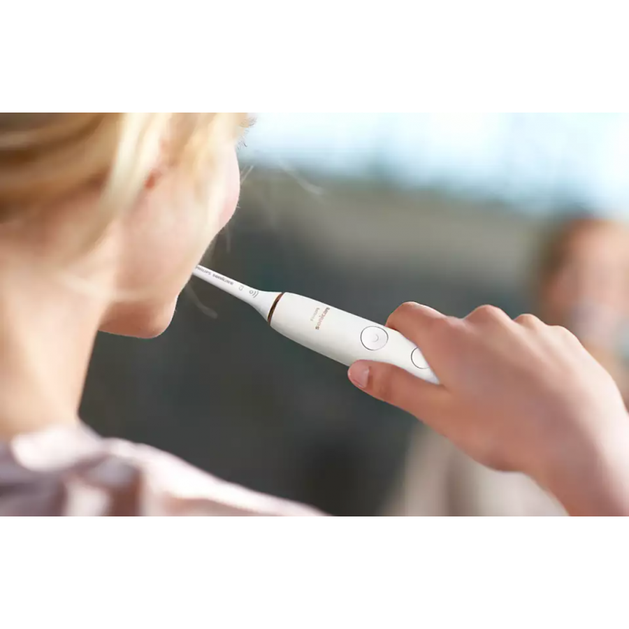 Periuta Electrica Philips Cu Tehnologie Sonica, Compatibilitate Aplicare, 4 Moduri/3 Densitati,  Cap C3 Premium Plaque Control, Culoare Alb