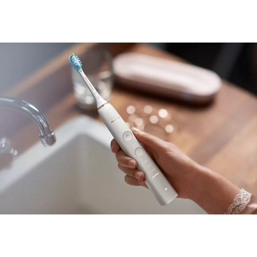 Periuta Electrica Philips Cu Tehnologie Sonica, Compatibilitate Aplicare, 4 Moduri/3 Densitati,  Cap C3 Premium Plaque Control, Culoare Alb