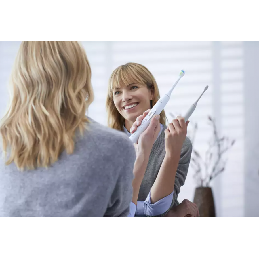 Periuta Electrica Philips De Dinti Sonica Cu Functii Brushsync, Senzor De Presiune Integrat, Toc De Transport , 3 Moduri/3 Intensitati, Protectiveclean, Culoare Alb