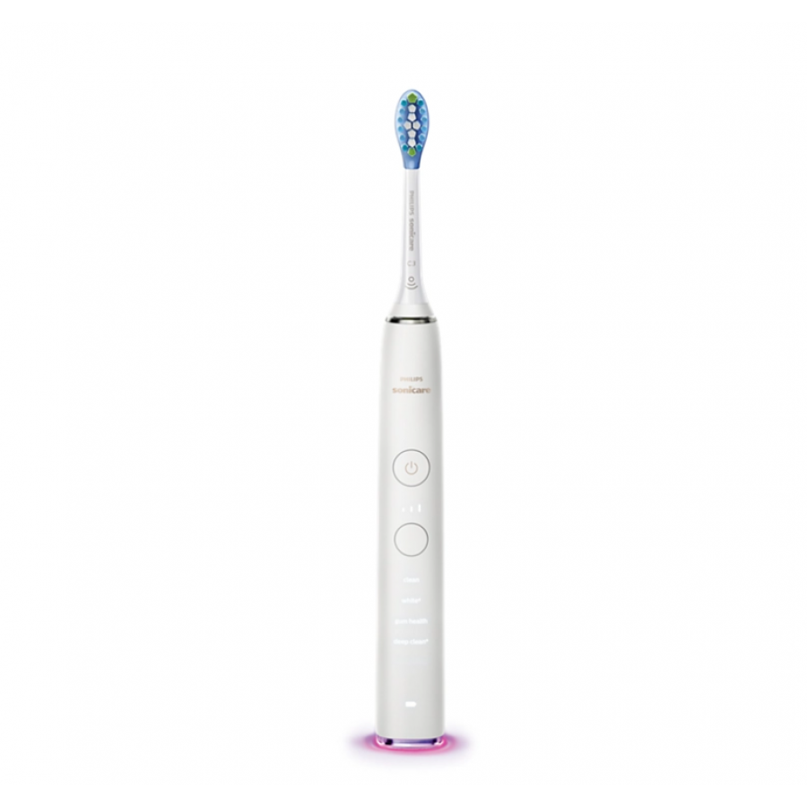 Periuta Philips Smart De Dinti, Aplicatie Connected Brushing, Ingrijire Gingii, 3 Intensitati, Iluminare Violet, 62.000 Miscari/minut, Culoare Alb