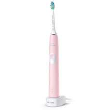 Periuta Philips Sonicare Cu Tehnologie Protectiveclean, Pentru Zone Sensibile, Iluminare Stare Baterie, 2 Intensitati, Vibrare Maner, Baterie Litiu Ion, Culoare Roz