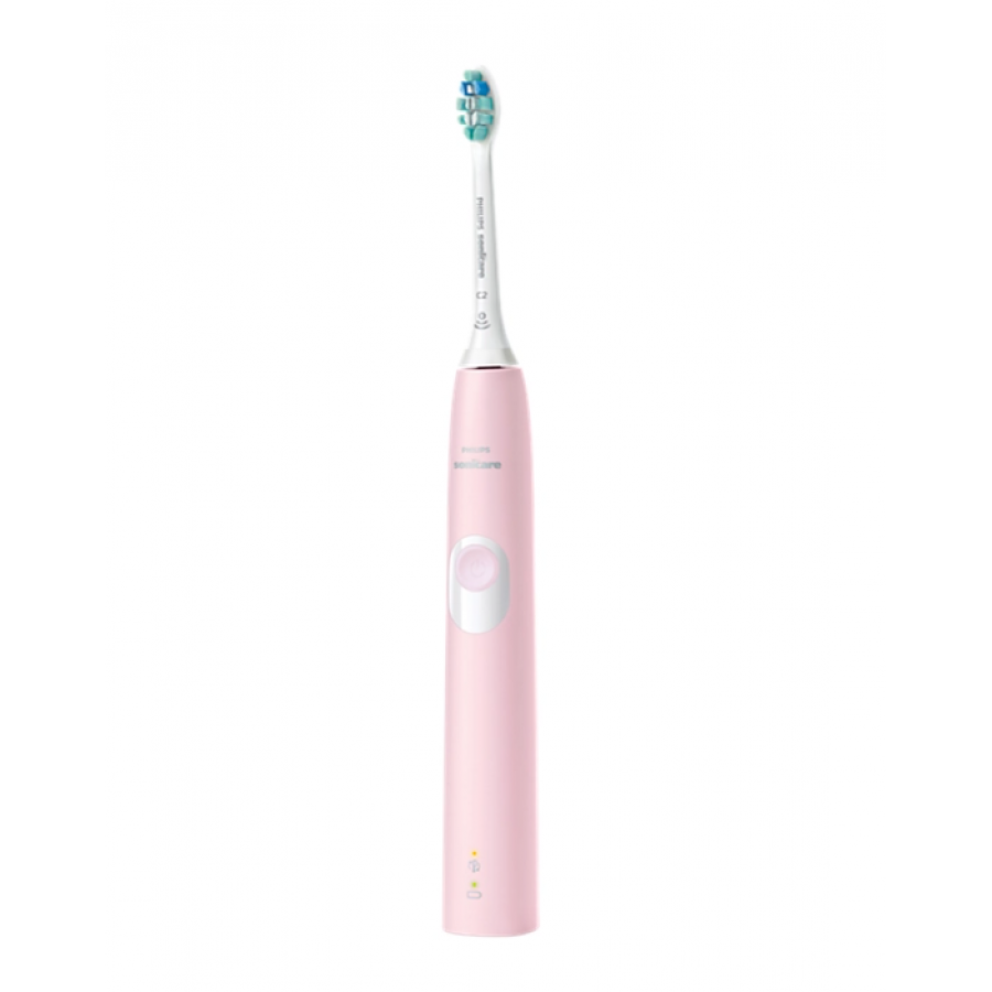 Periuta Philips Sonicare Cu Tehnologie Protectiveclean, Pentru Zone Sensibile, Iluminare Stare Baterie, 2 Intensitati, Vibrare Maner, Baterie Litiu Ion, Culoare Roz
