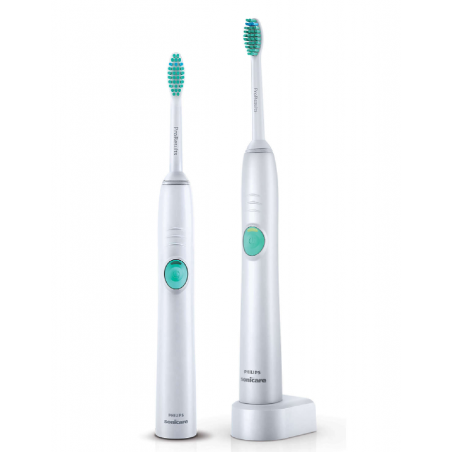 Periuta Profesionala Philips Easycleans, Acumulator Litiu-ion, Indicator Luminos Baterie, Functie Smarttimer Si Quadpacer, 2 Capete Proresults Standard, Culoare Alb